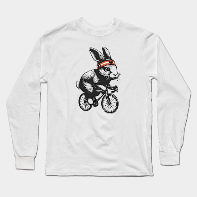 Cycling Bunny Long Sleeve T-Shirt by susanne.haewss@googlemail.com